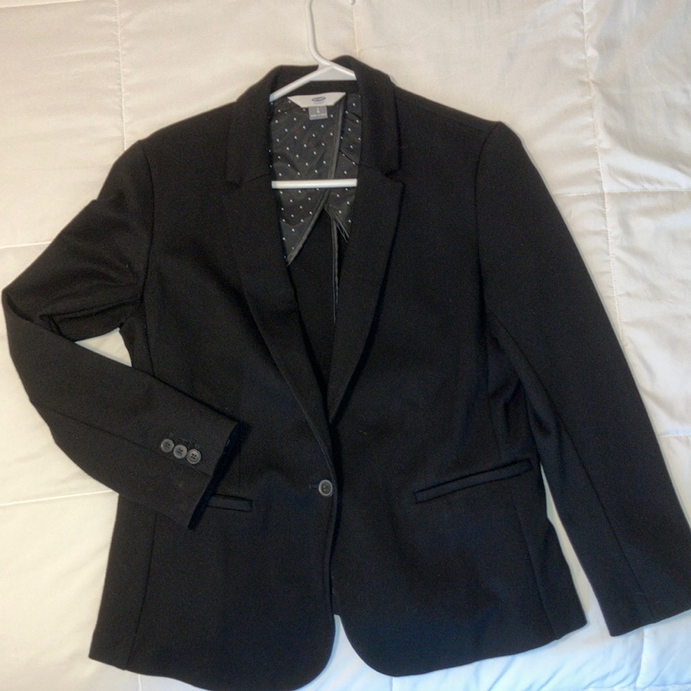 Old Navy Black Jersey Blazer Large